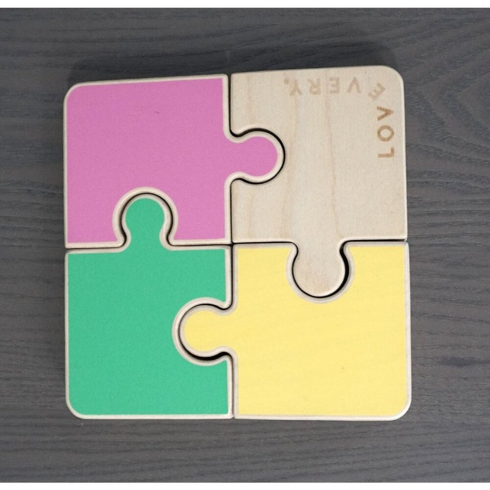 Lovevery Large Wooden Jigsaw From The Companion Play Kit Puzzle 22-24 Months
